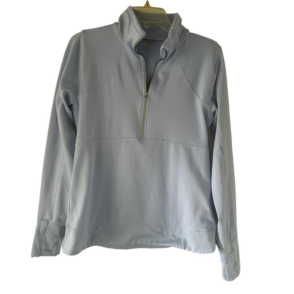 CALIA by Carrie Underwood Women's Run 1/2 Zip Pullover Light Blue Size L